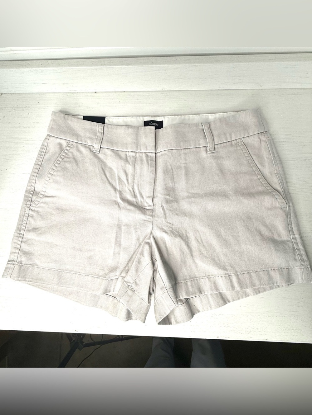 J. Crew Women's Light Beige Shorts Size 4. 3.5inch. Brand new with tags